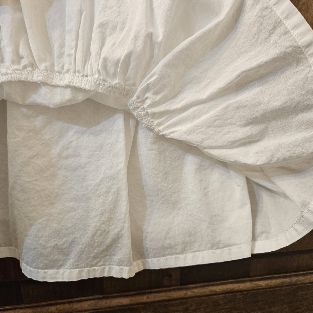 White Cotton Toddler Girls' Dress - Picture 3 of 3